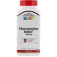 Глюкозамін, 1000 мг, Glucosamine Relief, 21st Century, 120 таблеток