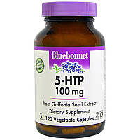 5-HTP (Гідроксітріптофан) 100мг, Bluebonnet Nutrition, 120 капсул
