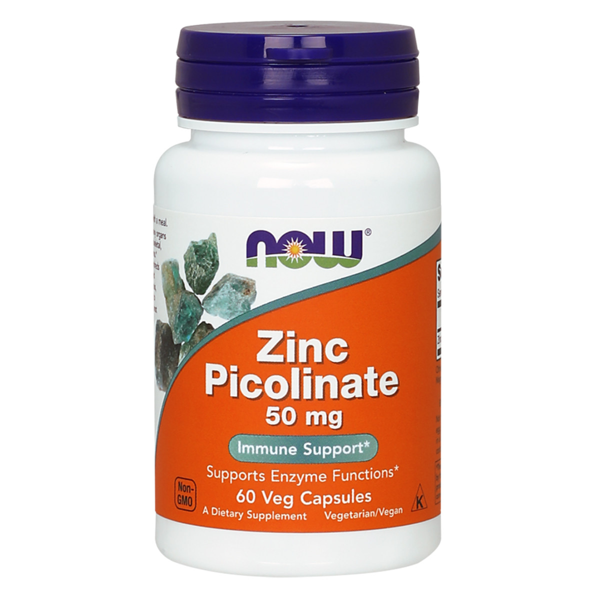 Цинк Picolinate, Zinc Picolinate, Now Foods, 50 мг, 60 Капсул Вегетаріанських