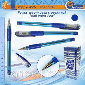Ручка кулькова Ball Point Pen 501p синя, фото 1