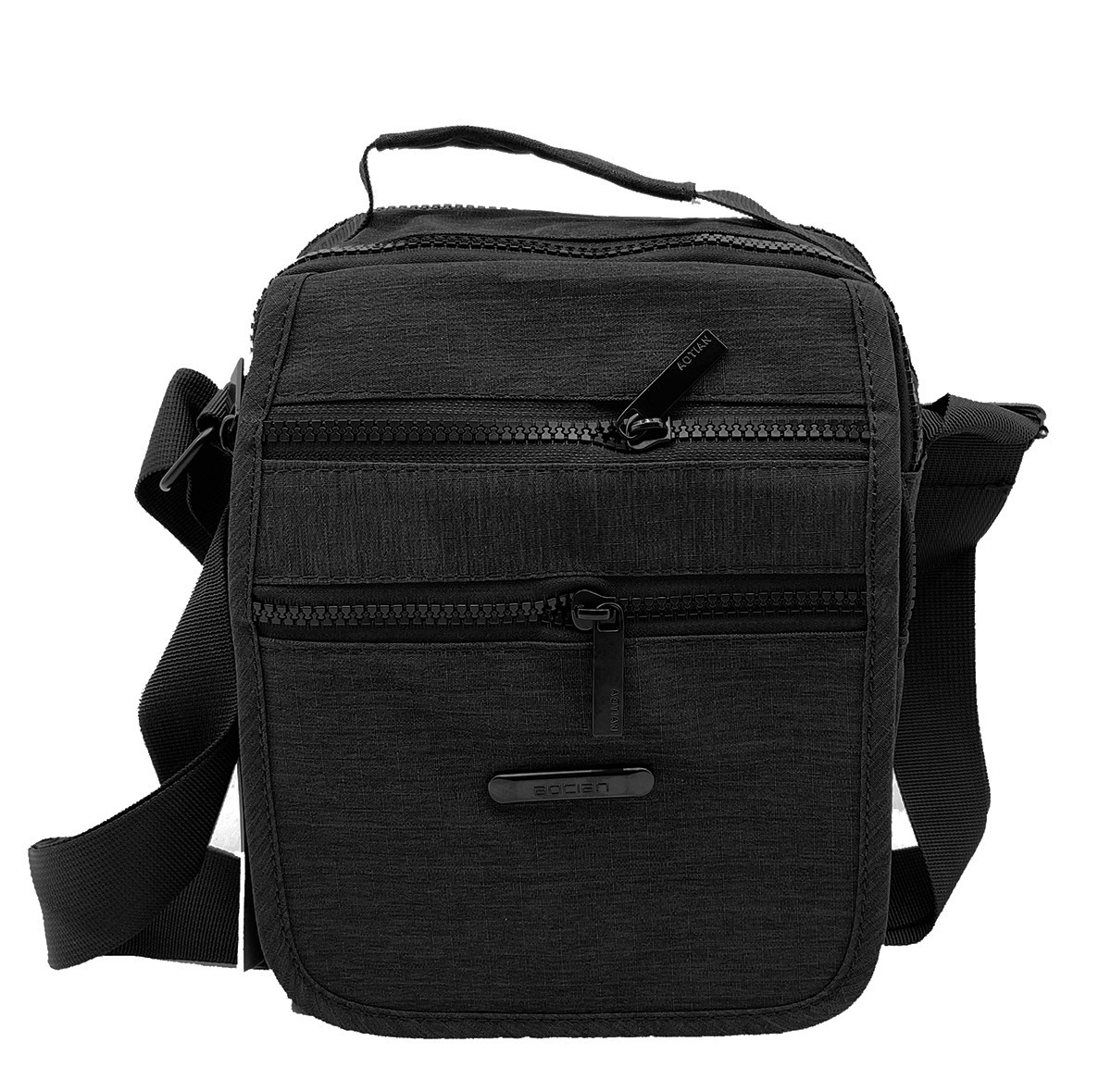 Чоловіча сумка AoTian 23 x 18 x 10 см Чорна (ao4069/1)