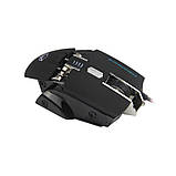 Миша дротова ігрова MEETION Backlit Gaming Mouse RGB MT-M975, чорна, фото 3