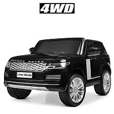 Дитячий електромобіль джип двомісний Land Rover M 4175EBLR-2 (MP3, SD, USB, мотори 4x35W, акум.12V14AH), фото 4