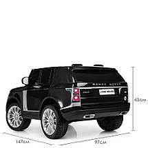 Дитячий електромобіль джип двомісний Land Rover M 4175EBLR-2 (MP3, SD, USB, мотори 4x35W, акум.12V14AH), фото 6