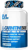 EVL Nutrition, L-Carnitine 500 (120 капс.), L-карнитин, жиросжигатель