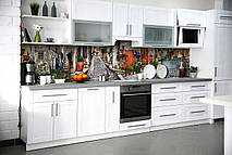 Кухонний фартух самоклеючий бруківка Провансу (скіналі для кухні наклейка ПВХ) бруківка 60х200 см