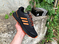 Чоловічі кросівки Adidas Black чорні, фото 4