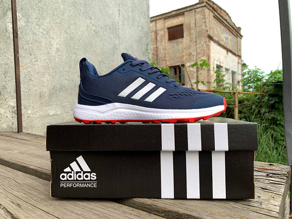 Adidas blue mens sales