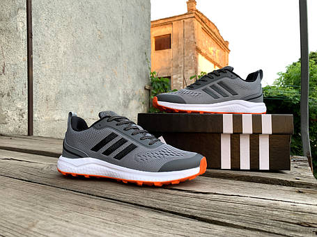 Чоловічі кросівки Adidas Grey сірі, фото 1