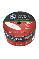 Диск DVD-R НР (69302) 4.7 GB 16x IJ Print, без шпинделя, 50 шт.