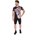 Футболка чоловіча MUAY THAI SPORT SL21SUB розмір L (50-52) Black-White-Red, фото 2