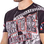 Футболка чоловіча MUAY THAI SPORT SL21SUB розмір L (50-52) Black-White-Red, фото 3