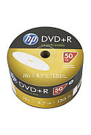 Диск HP DVD+R 4,7 GB 16x Full Surface Inkjet Printable white Shrink/50