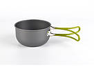 Набір туристичного посуду Cooking Set DS-101, зелені ручки, фото 5