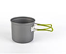 Набір туристичного посуду Cooking Set DS-101, зелені ручки, фото 6
