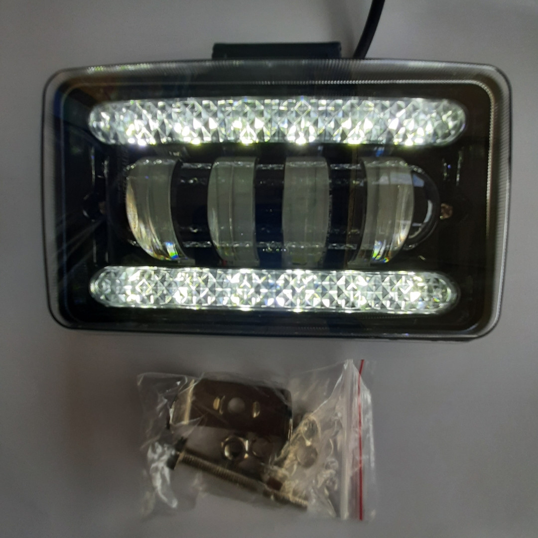 Фара світлодіодна ближнього світла Лідер 04 60w з габаритом ( ДХО), фото 1