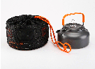 Набір туристичного посуду Cooking Set DS-308, помаранчеві ручки, фото 5