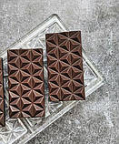 Грані плитка пірамідальна полікарбонатна форма для шоколаду, фото 4