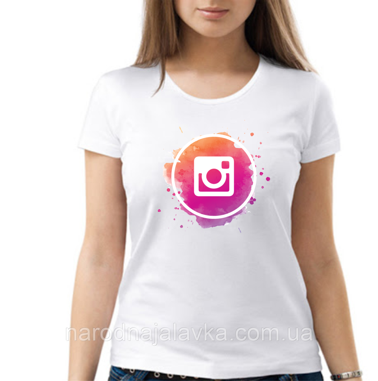 Футболка з логотипом Інстаграм Instagram. Молодіжна футболка.