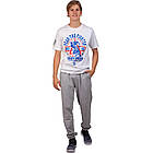 Футболка чоловіча KARATE Sport KT-42 розмір S (42-44) White-Blue-Red, фото 2