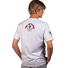 Футболка чоловіча KARATE Sport KT-42 розмір S (42-44) White-Blue-Red, фото 4