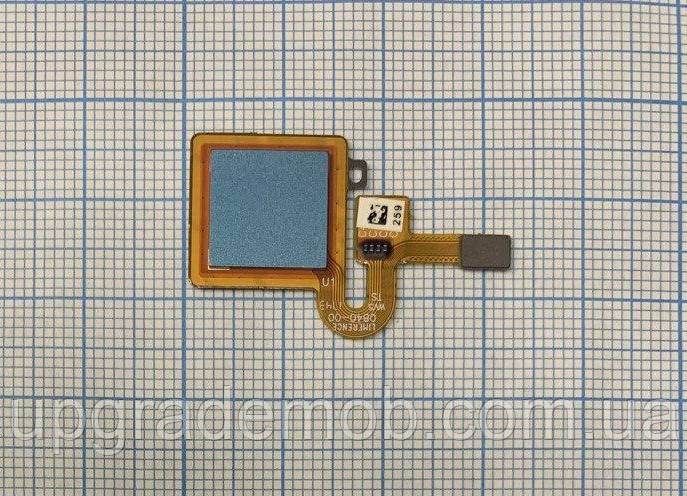 Шлейф Xiaomi Redmi 5 Plus з сканером відбитка пальця блакитного кольору