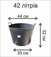 Корзина пластиковая хозяйственная 42л Испания