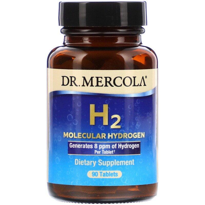 H2 молекулярний водень, H2 Molecular Hydrogen, Dr. Mercola, 90 таблеток