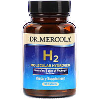 H2 молекулярний водень, H2 Molecular Hydrogen, Dr. Mercola, 90 таблеток