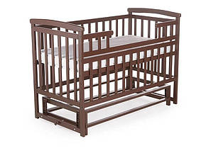 Ліжко трансформер дитячий для новонароджених DeSon "Дитячий Сон" без ящика, шоколадний горіх