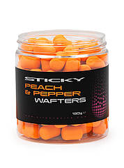 Бойли вафтери Sticky baits PEACH&PEPPER WAFTERS 12mm