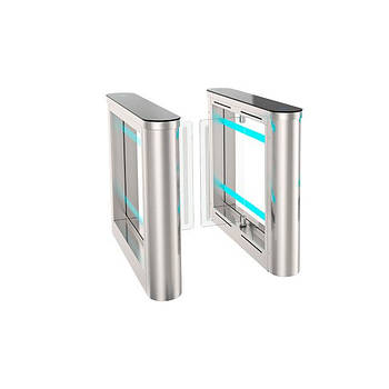 Турнікет прохідний стулковий SWEEPER-1 Inox, швидкого відкривання, 2 стійки з нержавіючої сталі