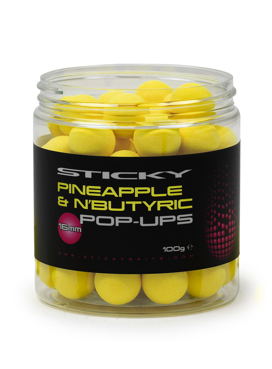 Поп ап бойлы Sticky baits PINEAPPLE & N’BUTYRIC POP - UPS 12mm, фото 1