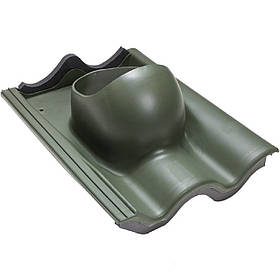 TIILI Прохідний елемент вентиляційного виходу через натуральну черепицю Зелений RR11