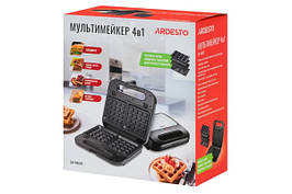 Мультимейкер Ardesto SM-H400S/ 4 змінних плити/ 700 Вт/чорний+метал
