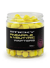 Бойлы вафтерсы Sticky baits PINEAPPLE & N’BUTYRIC WAFTERS 12mm