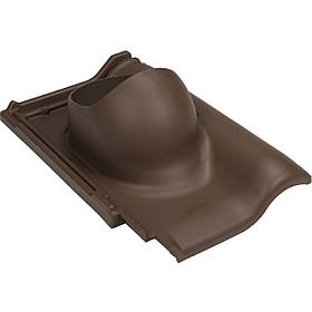 MONZA (PT 10) Прохідний елемент вентиляційного виходу, вентилятора через черепицю Roben Monza Plus Коричневий RR32