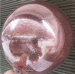 Шар-сфера 3D Deco Bubble с глиттером 18"(45 см)