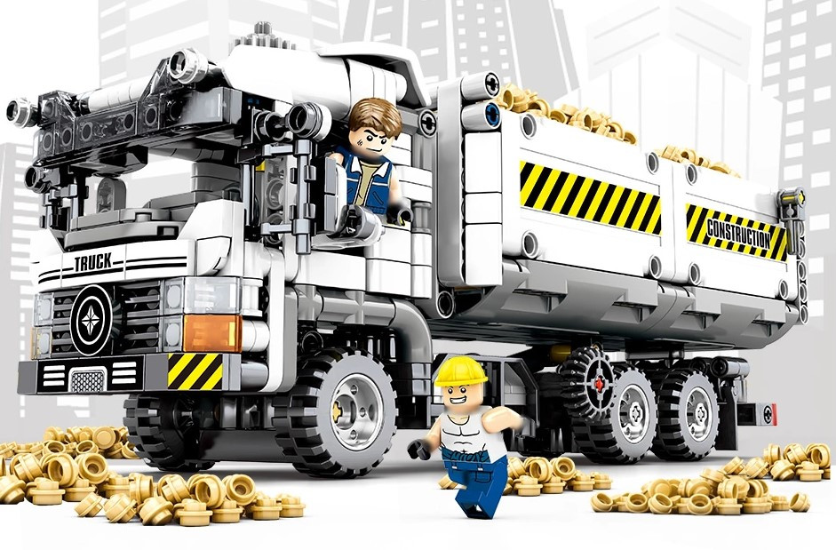 Конструктор вантажна машина самоскид Technique 701704, 799 деталей, пластиковий, для хлопчика 6 7 8 років, фото 1