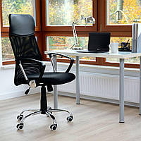 Офисное кресло Vecotti Xenos Compact вращающийся экокожа Черный