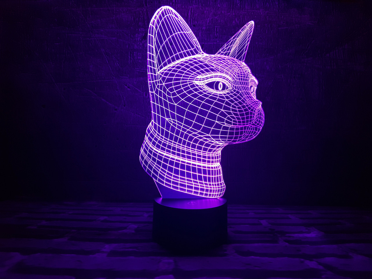 Змінна пластина для 3D ламп "Кішечка" 3DTOYSLAMP, фото 1
