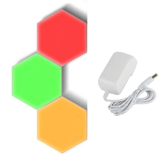 Світильник сенсорний 3DTOYSLAMP Соти Набір 3 шт Різнокольорові (type 2)