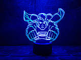 3D світильник нічник з пультом "Супермен" 3DTOYSLAMP, фото 4