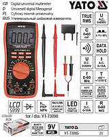 Мультиметр универсальный YATO Польша измеритель цифровой LCD YT-73085