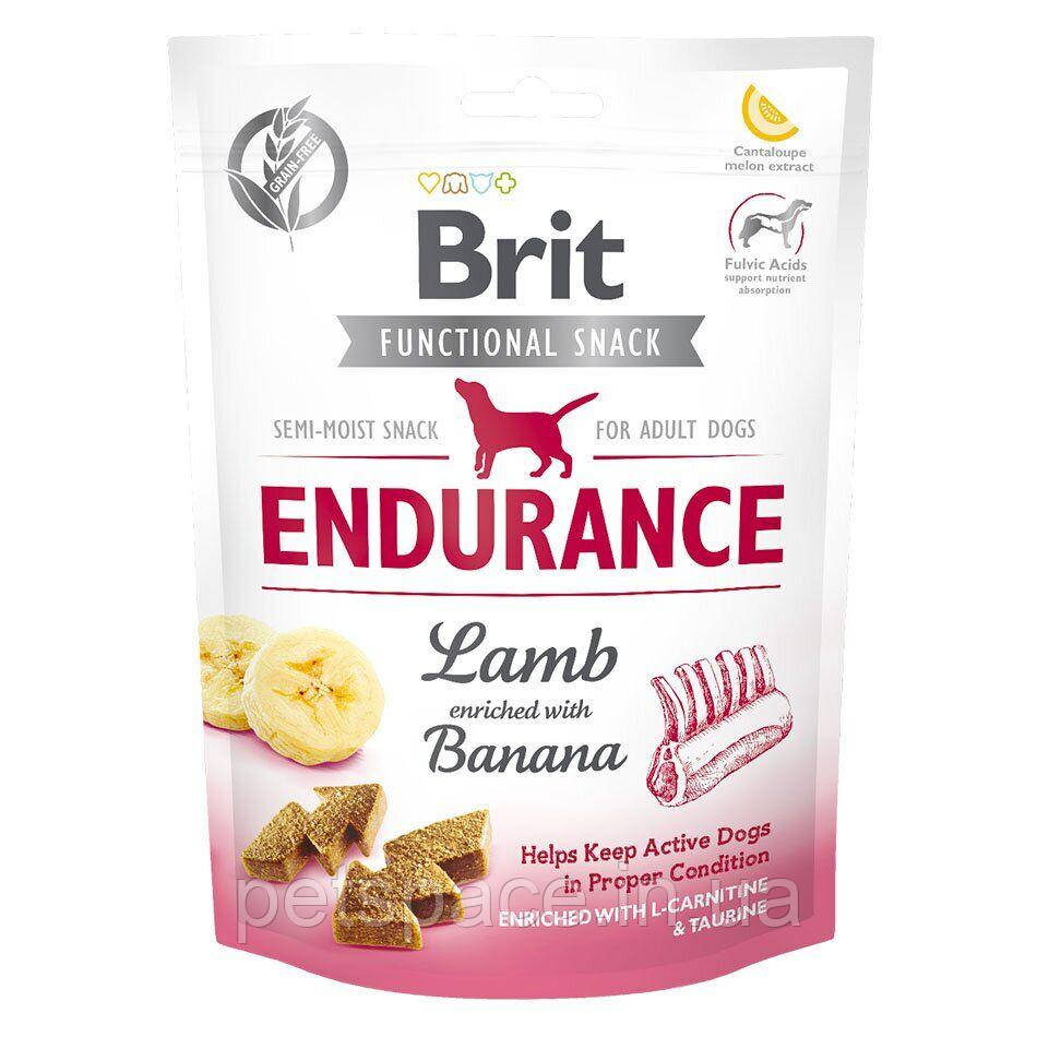 Ласощі для собак Brit Functional Snack Endurance (Бріт для активних з ягням), 150г.