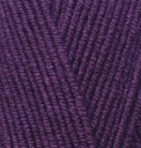 Нитки пряжа для в'язання напіввовна LANA GOLD FINE Лана Голд Файн №111 - сливовый