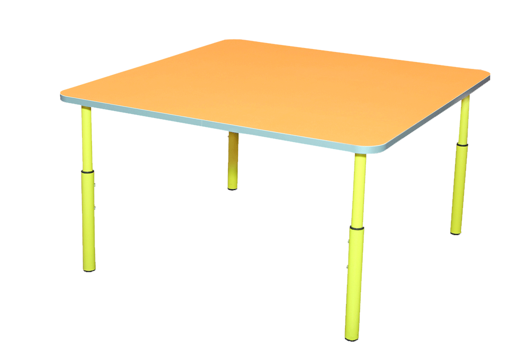 Стіл дитячий квадратний, регулюється на ростові групи № 1-3, фото 1