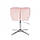 Перукарське крісло на пневматиці Hrove Form HR111С рожевий велюр основа хром, фото 6