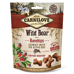 Ласощі для собак Carnilove Wild Boar with Rosehips (Карнілов з диким кабаном та шипшиною), 200г