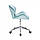 Перукарське крісло на пневматиці Hrove Form HR111K блакитний велюр основа хром, фото 3